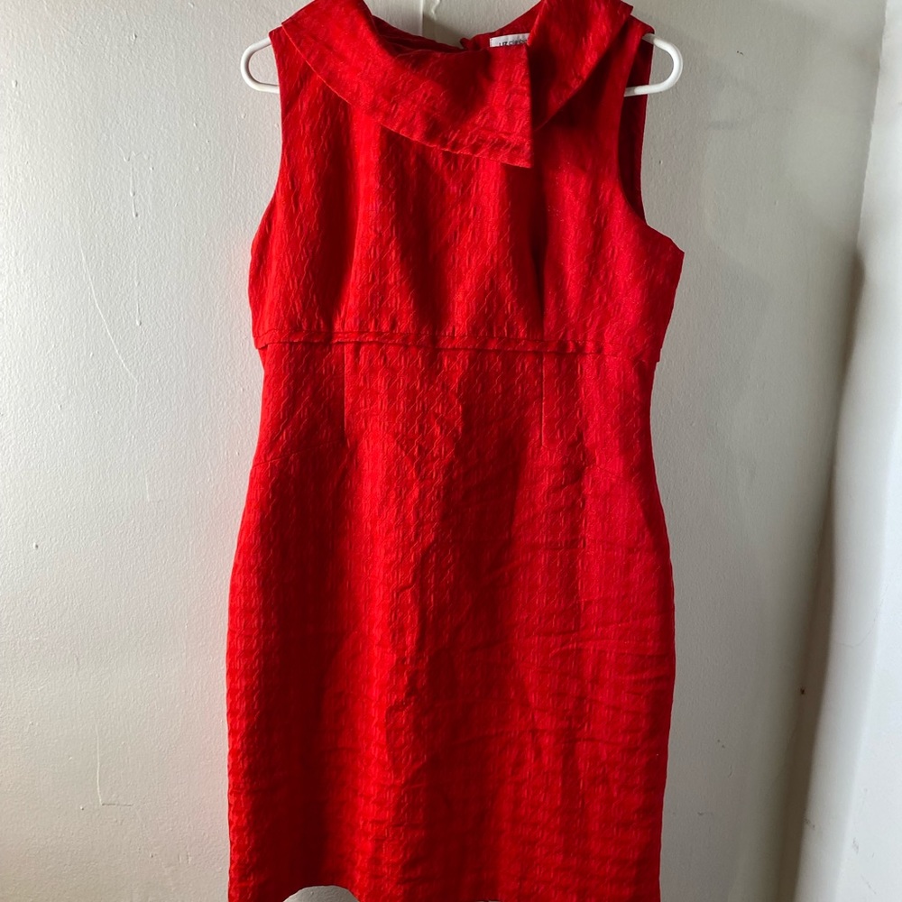 Woman’s Sleeveless Red Dress